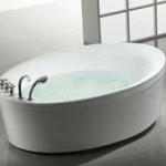 DecorativeRound Carved Pure Marble Bathtub ba-44