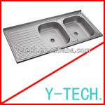 Double bowl stainless sink YK1252AR YK-1252AR