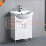 E1 HDF bathroom cabinet with Grade A ceramic wash basin