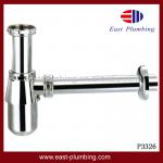 East Plumbing Wall Mount P-Trap Vessel Sink Pop-up Drain Combo P3326 P3326