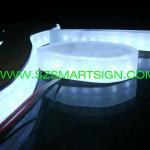 edge light acrylic plexiglass channel letter tea shop sign SM-004