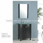 Elegant French style solid wood bathroom vanity cabinet with painting finish A-431-3