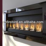 Ethanol fireplace FD50 + 7x round burners + wall mounted + Stainless steel FD50