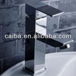 European standard square single handle brass basin faucet