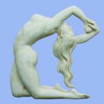 Fiberglass / sandstone relief - figure relief wall sculpture S2004