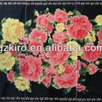 Floral Black Carpet Tiles ORHT6623