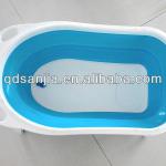 folding portable plastic baby bathtub mini sitting colored bathtub