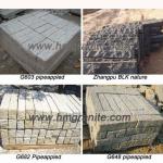 G603 G682 654 granite stone palisade flamed, pipeappled