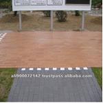 Garden landscaping cool down temperature brick