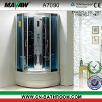 Glass Computerized Whirlpool Steam Shower Cabin A7090 A7100 A7011