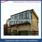 Glass greenhouse with laminated glass roof and double tempered glass window door SHYOT116