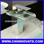 glass waterfall faucet