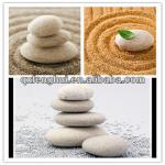 Granite Flat White Round Pebble Stone
