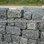 Grey granite cobblestone