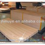 Grooves paper overlaid plywood/Grooves plywood/Grooved paper laminated plywood JHD