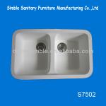 High quality acrylic kitchen sink/solid surface kitchen sinks S7502