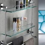 High quality modern double glass hotel balfour bathroom accessories 6102-2