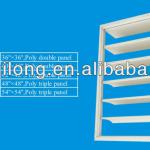 High quality Ventilation equipment Poly Shutters for livestock and greenhouse PVC SHUTTER