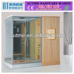 High Quality Wood Steam Sauna Room &amp; 2 Person Dry Sauna AS-007