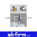 Highly efficient chrome-plated brass water saver aerator