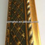 hot sale plaster decorative cheap gesso gold foil wood painting frames moulding
