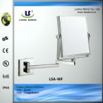 Hotel bathroom magnifying wall Square extendable bathroom wall mirror