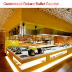 Induction cooker,porcelain pan, chafer/granite counter top