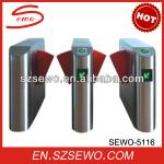 IP54 Security Automatic Mifared Card Flap Barrier Access Control Gate SEWO-5116