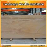 Landscape wooden sandstone slab