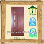 MDF/HDF 4mm Melamine Molded Door skin Moldel:JL-801 red oak JL-801 red oak