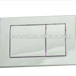 Metal control plate for concealed cistern