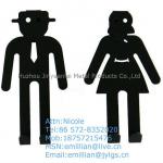 metal man and wife door hook robe hanger coat hanger