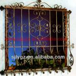 Most fashion house window grill design of wrought iron SJ--WF0012