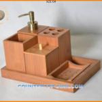 natural bamboo hotel bathroom accessory sets BA natural bamboo hotel bathroom accessory sets