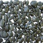 Natural Black Gravel Pebbles Stones 5mm-40mm (as your requirement)
