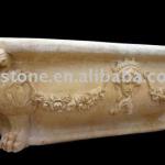 natural carved stone bathtubs XMBU44