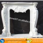 Natural Stone White Marble Fireplace Fireplace-003 Marble Fireplace