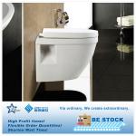 NEW MODERN CERAMIC TOILET WALL HUNG WC/TOILET PAN SEAT DUAL FLUSH CISTERN K010200300A1