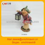 Newest polyresin garden gnomes cheap solar garden decoration product