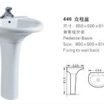 one hole pedestal basin 446