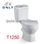 ONLY Sanitary Ware Product-T1250 Nano ceramic siphonic toilet/closet T1250 sanitary ware ceramic siphonic toilet/closet