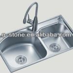ouble bowl stainless steel sink GS-SN7843
