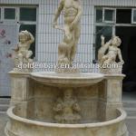 outdoor travertine wall water fountain sculpture SF-007