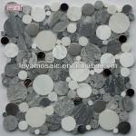 pebble marble mosaic tile SWD11