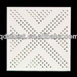 Perforated calcium silicate ceiling tile