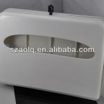 Plastic Lockable disposable Toilet Seat Cover Dispenser with back bar AQ-506