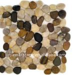 Polished Pebble Stone, Pebble Tile, Wall Finished Polished Pebble Stone, Pebble Tile, Wall Finished