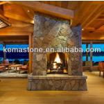 Popular outdoor gas fireplace frame KM FIREPLACE 016