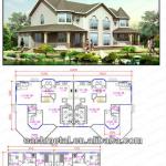 prefabricated light steel structure residential villas