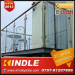 professional Stainless Steel Glass Railing from sheet metal fabrication with 31 years experience As per customers.